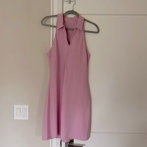 Pink travel dress Medium Tall. New with tags